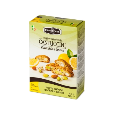 Cantuccini sa pistaćima i lumunom 180g KUTIJA