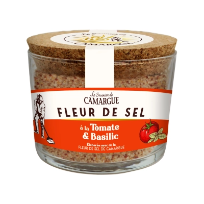 Organska mešavina začina (paradajz i bosiljak) i cvetne morske soli 130g NOVO