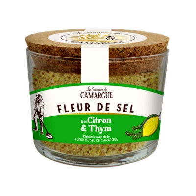 Organska mešavina začina (majčina dušica i limun) i cvetne morske soli 140g NOVO