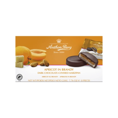 Čokoladni desert sa marcipanom, kajsijom i brendijem 220g