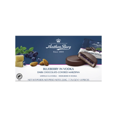 Čokoladni desert sa marcipanom, borovnicom i votkom 220g