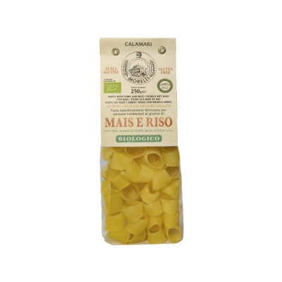 Organska testenina od kukuruznog i pirinčanog brašna, (bez glutena ) - calamari 250g NOVO